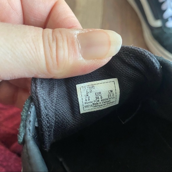 Vans black suede old Skool sneakers youth size 5 - Picture 5 of 5